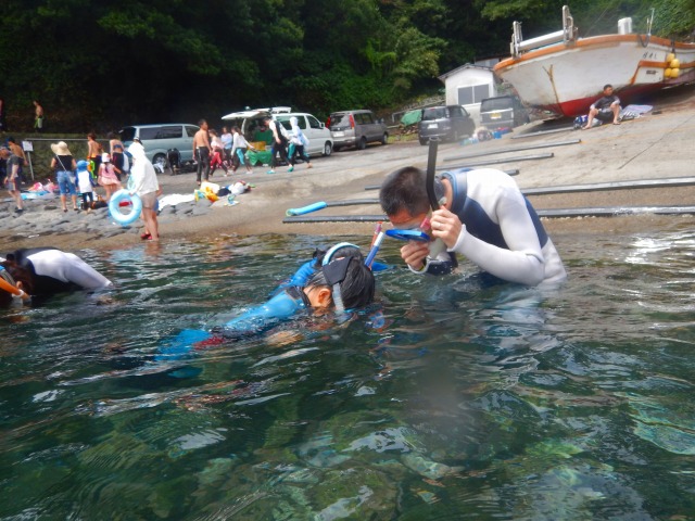 はじめは浅場で